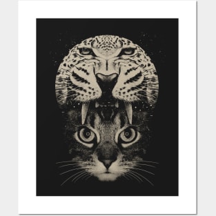 The Jaguar and the cat Posters and Art